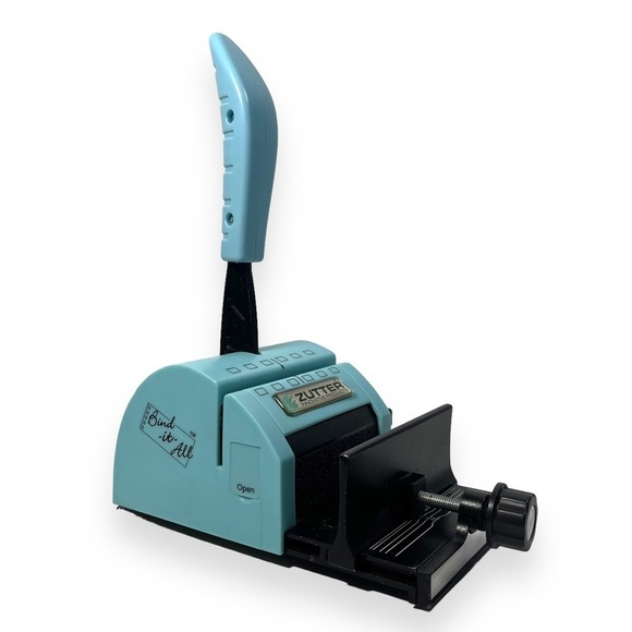Zutter Bind It All Scrapbooking Binder Punch Craft Machine Writing Tiffany Blue - Picture 1 of 8